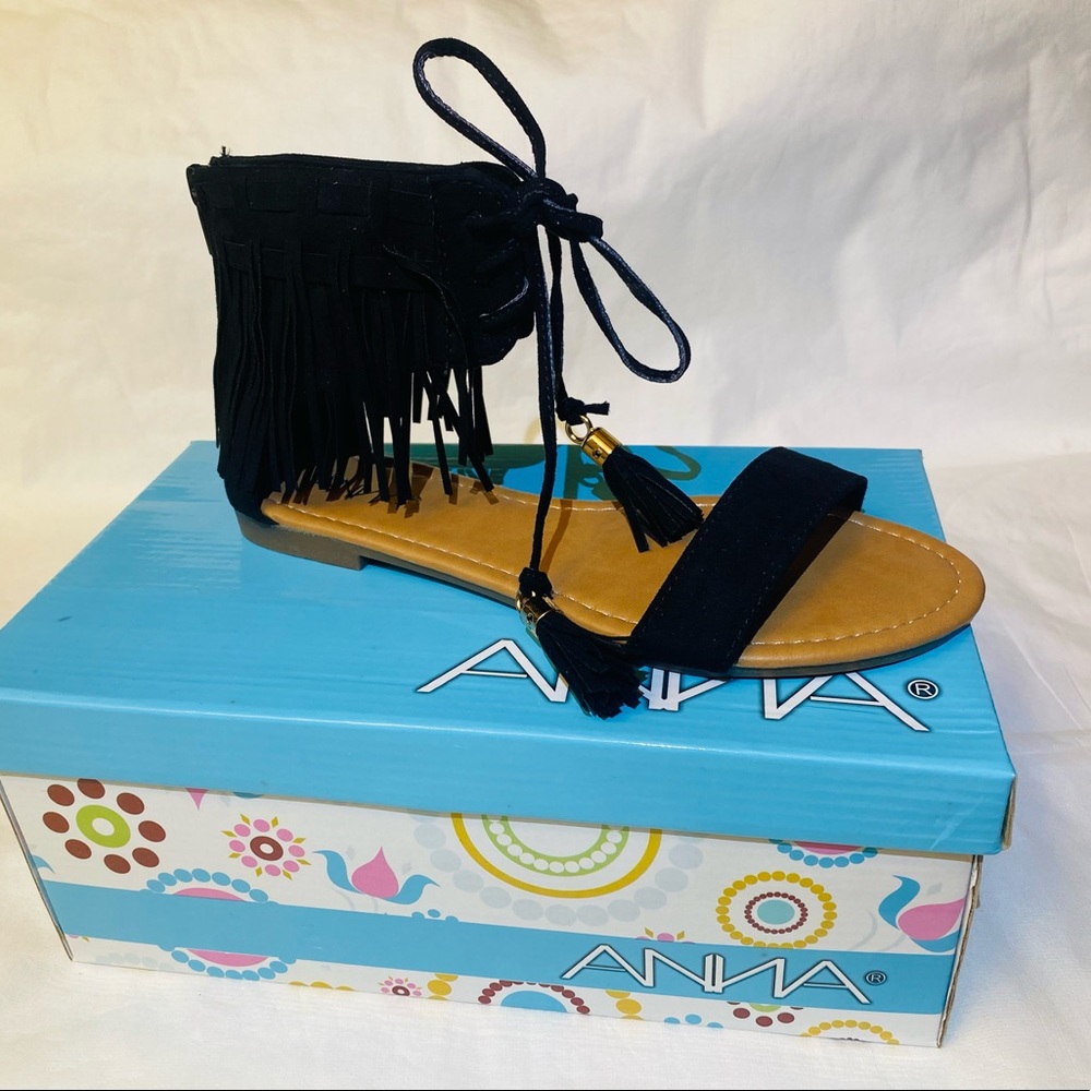 New Anna black sandals